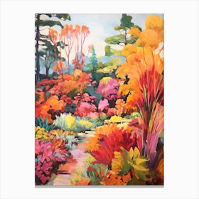 Autumn Gardens Painting Gothenburg Botanical Garden Sweden 2 Canvas Print