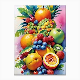 Fruit Painting Canvas Print