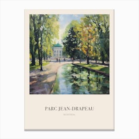 Parc Jean Drapeau Montreal Canada 4 Vintage Cezanne Inspired Poster Canvas Print