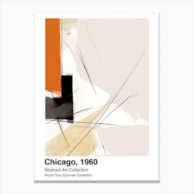 World Tour Exhibition, Abstract Art, Chicago, 1960 7 Canvas Print