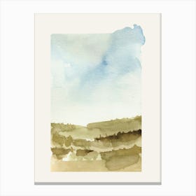 watercolor landscape Canvas Print