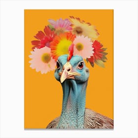 Bird With A Flower Crown Turkey 1 Canvas Print