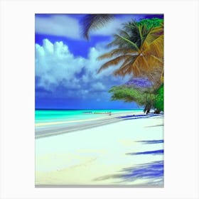 Diani Beach Kenya Soft Colours Tropical Destination Canvas Print