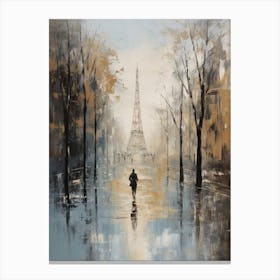 Paris In The Rain Canvas Print