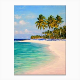 Bavaro Beach Dominican Republic Monet Style Canvas Print