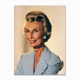 Cloris Leachman Retro Collage Movies Canvas Print