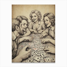 Playing Cards Canvas Print