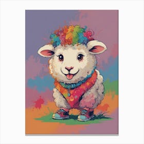Rainbow Sheep 3 Canvas Print