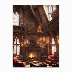 Harry Potter Living Room Canvas Print