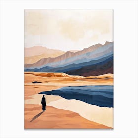 Arabic Man In The Desert Canvas Print