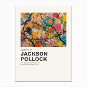 Museum Poster Inspired By Jackson Pollock 1 Canvas Print