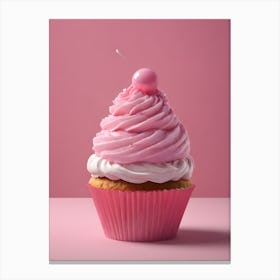 Pink Cupcake Canvas Print