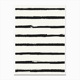 Black And White Stripes 1 Canvas Print