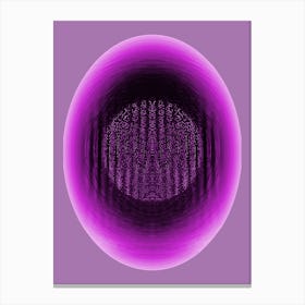 Dark Cosmic Egg Lilac 2 Canvas Print