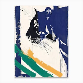 Tiger 3 Cut Out Collage Canvas Print