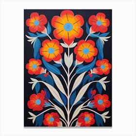 Flower Motif Painting Carnation 4 Canvas Print