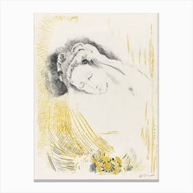 The Shulamite (1897), Odilon Redon Canvas Print