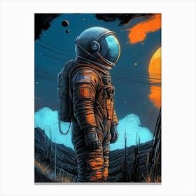 Space Man Canvas Print