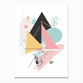 Abstract Triangles 1 Canvas Print