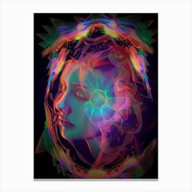 Colourful, mystical, "Psychedelic Thrill" Canvas Print