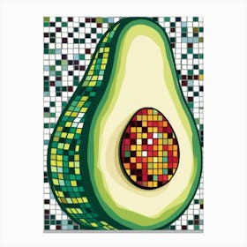 Avocado Mosaic 5 Canvas Print