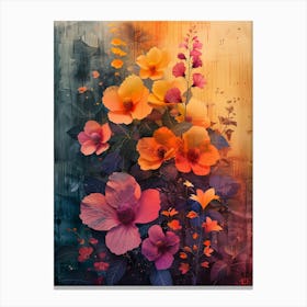 Abstract Flowers 8 Canvas Print