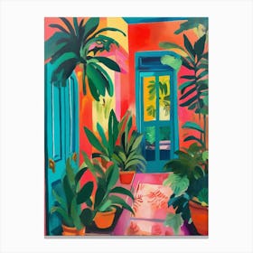 Bright Tropical and botanical houses Toile