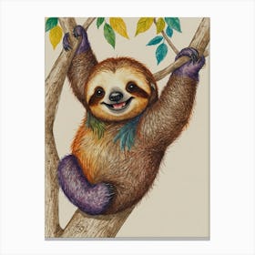 Sloth 37 Canvas Print