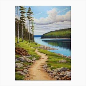 Path To The Lake 3 Canvas Print