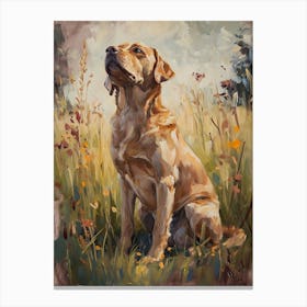 Labrador Retriever Acrylic Painting 1 Canvas Print