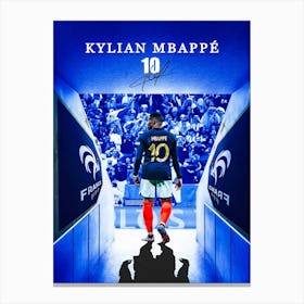 Kylian Mbappé 2 Canvas Print