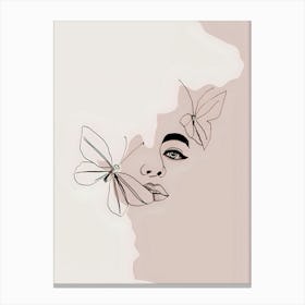 Butterfly Portrait 1 Canvas Print