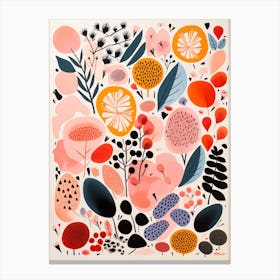 Abstract Matisse-style Floral Art Print Canvas Print