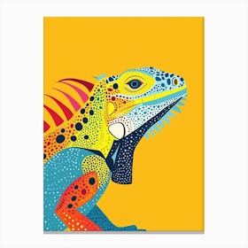 Yellow Iguana 1 Canvas Print