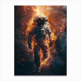 Fantasy Whimsical Astronaut 2 Canvas Print