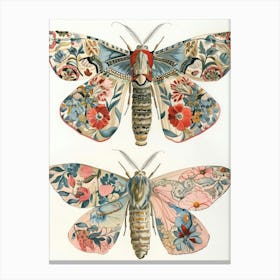 Butterfly Elegance William Morris Style 2 Canvas Print