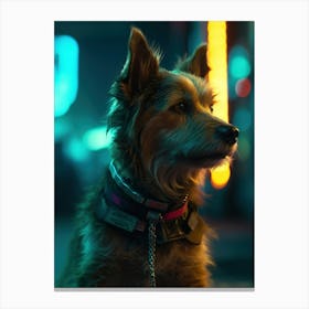 Dog In The City 1 Canvas Print