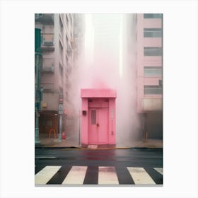 Pink Building Canvas Print