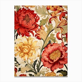 Floral Wallpaper 185 Canvas Print