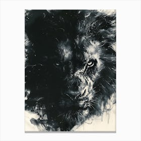 Lion Roaring 5 Canvas Print