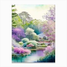 Callaway Gardens, Usa Pastel Watercolour Canvas Print