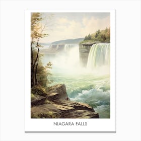 Niagara Falls Watercolor 4travel Poster Canvas Print