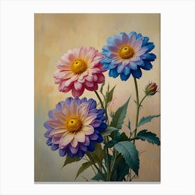 Dahlias 1 Canvas Print