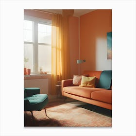 Orange Living Room-Reimagined Canvas Print