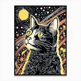 Nebula Ninjas, Psychedelic Cats series Canvas Print