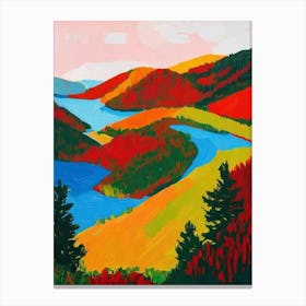 Durmitor National Park Montenegro Abstract Colourful Canvas Print