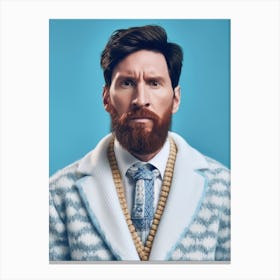 Lionel Messi Fashion Art Canvas Print