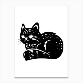 Black Cat 2 Canvas Print