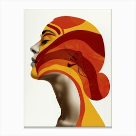 Abstract Of A Woman'S Face 15 Canvas Print