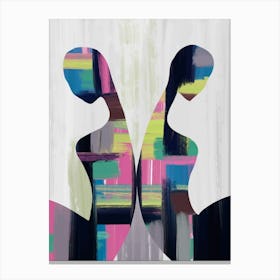 Side by Side Modern Canvas Print